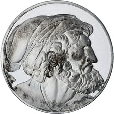 France, Medal, Léonard de Vinci, tête de Pharisien, Proof, MS(60-62), Silver