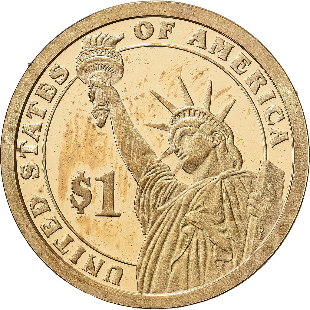 Estados Unidos, James Madison, Dollar, 2007, San Francisco, Proof, SC+, Cobre -