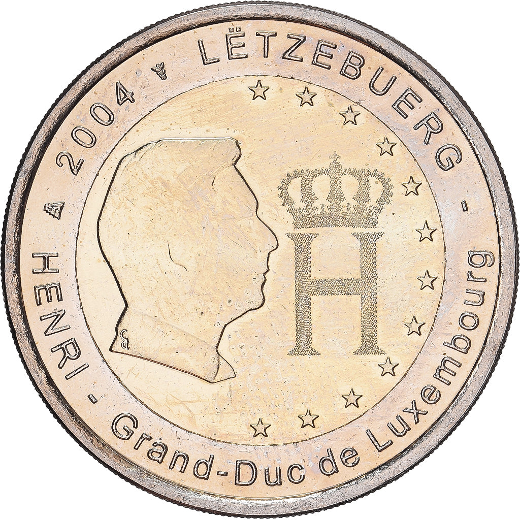 Luxemburgo, Henri, 2 Euro, 2004, Utrecht, SC+, Bimetálico