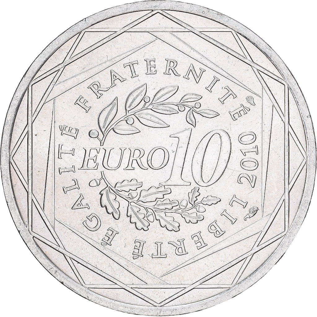 França, 10 Euro, Nord-Pas-de-Calais, 2010, Monnaie de Paris, AU(55-58), Prata