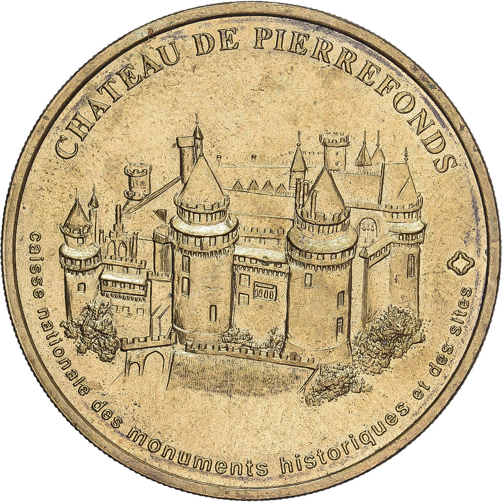 Frankrijk, Medaille, Chateau de Pierrefonds, 2004, Monnaie De Paris, ZF+, Tin