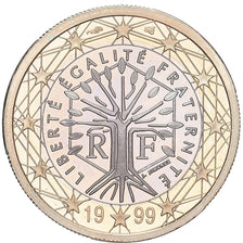 France, Euro, 1999, Paris, BE, MS(65-70), Bi-Metallic, KM:1288