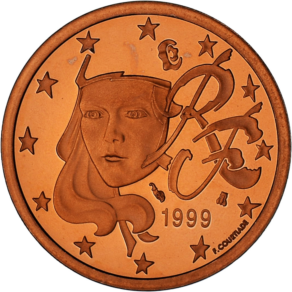 France, 5 Euro Cent, 1999, Paris, BE, MS(65-70), Copper Plated Steel, KM:1284