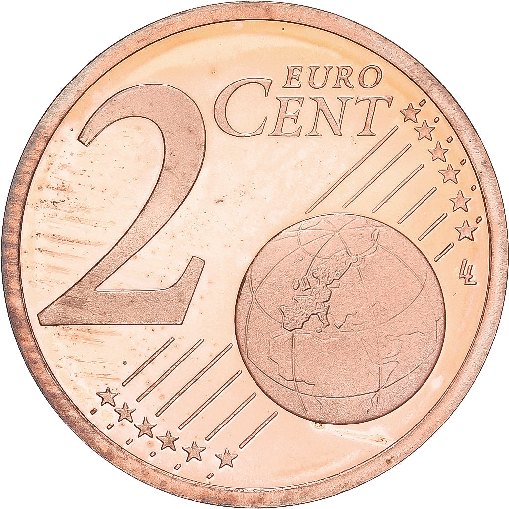 France, 2 Euro Cent, 1999, Paris, BE, FDC, Cuivre plaqué acier, KM:1283