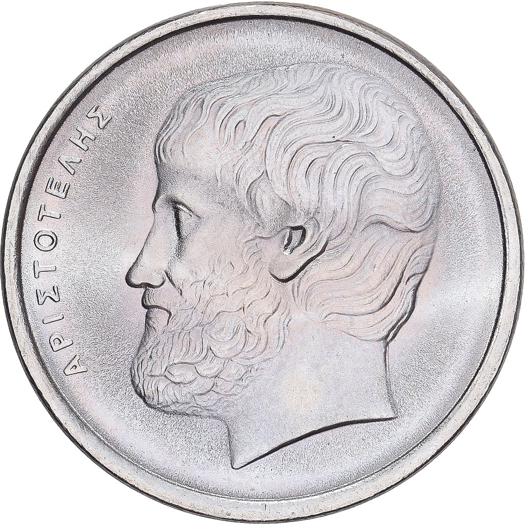 Grecia, 5 Drachmes, 1984, Athens, Proof, SC, Cobre - níquel, KM:131