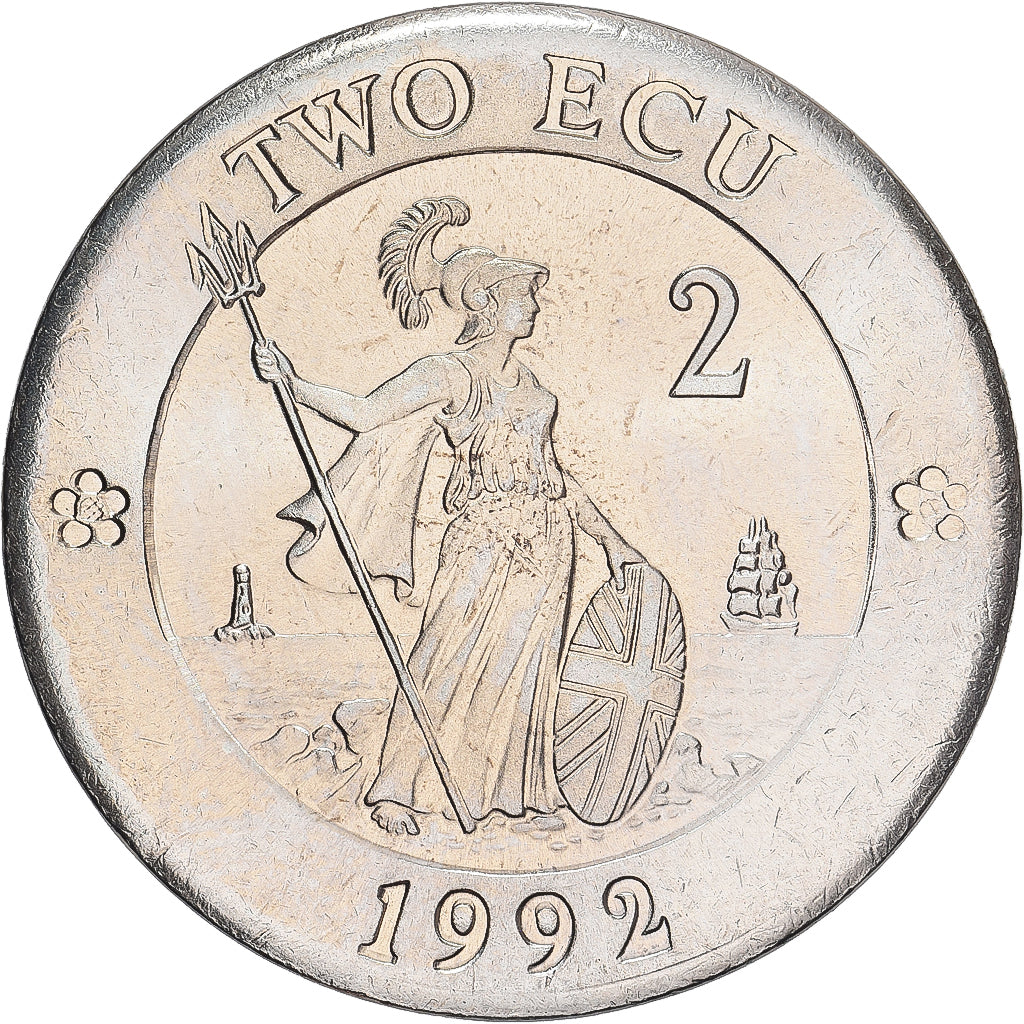 Zjednoczone Królestwo Wielkiej Brytanii, 2 Ecu Europa, 1992, Tower mint, BU