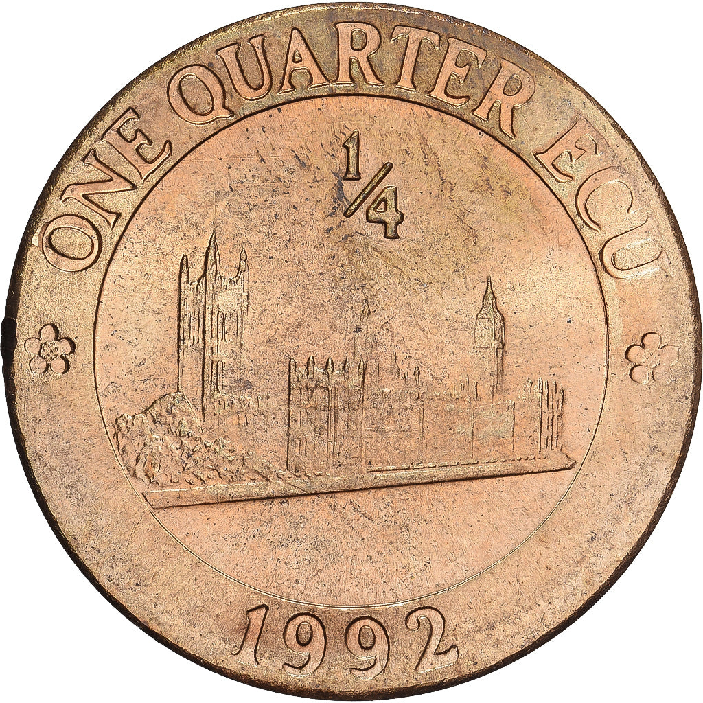 Zjednoczone Królestwo Wielkiej Brytanii, 1/4 Ecu Europa, 1992, Tower mint, BU