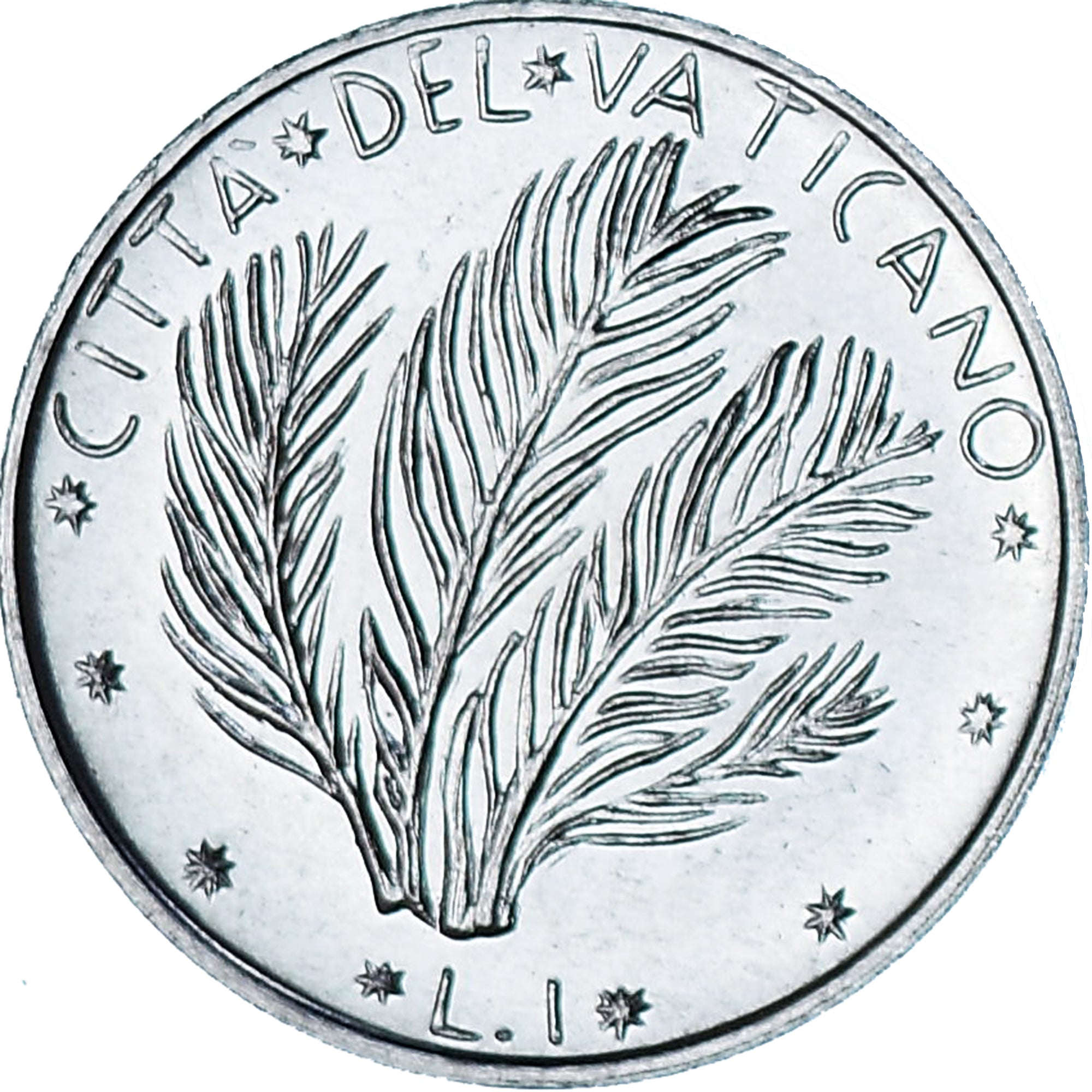 Vaticano, Paul VI, Lira, 1977 - Anno XV, Roma, BU, FDC, Aluminio, KM:116