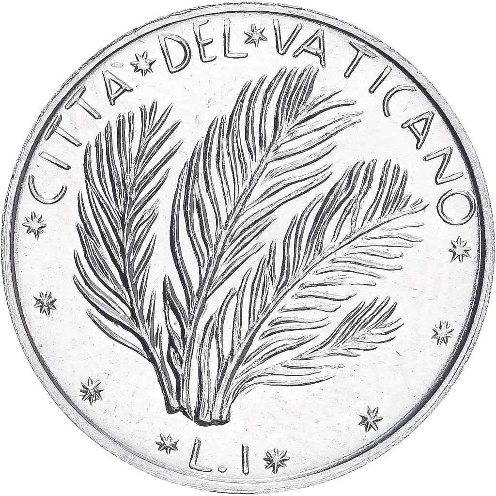 Vaticano, Paul VI, Lira, 1977 - Anno XV, Roma, BU, FDC, Alluminio, KM:116