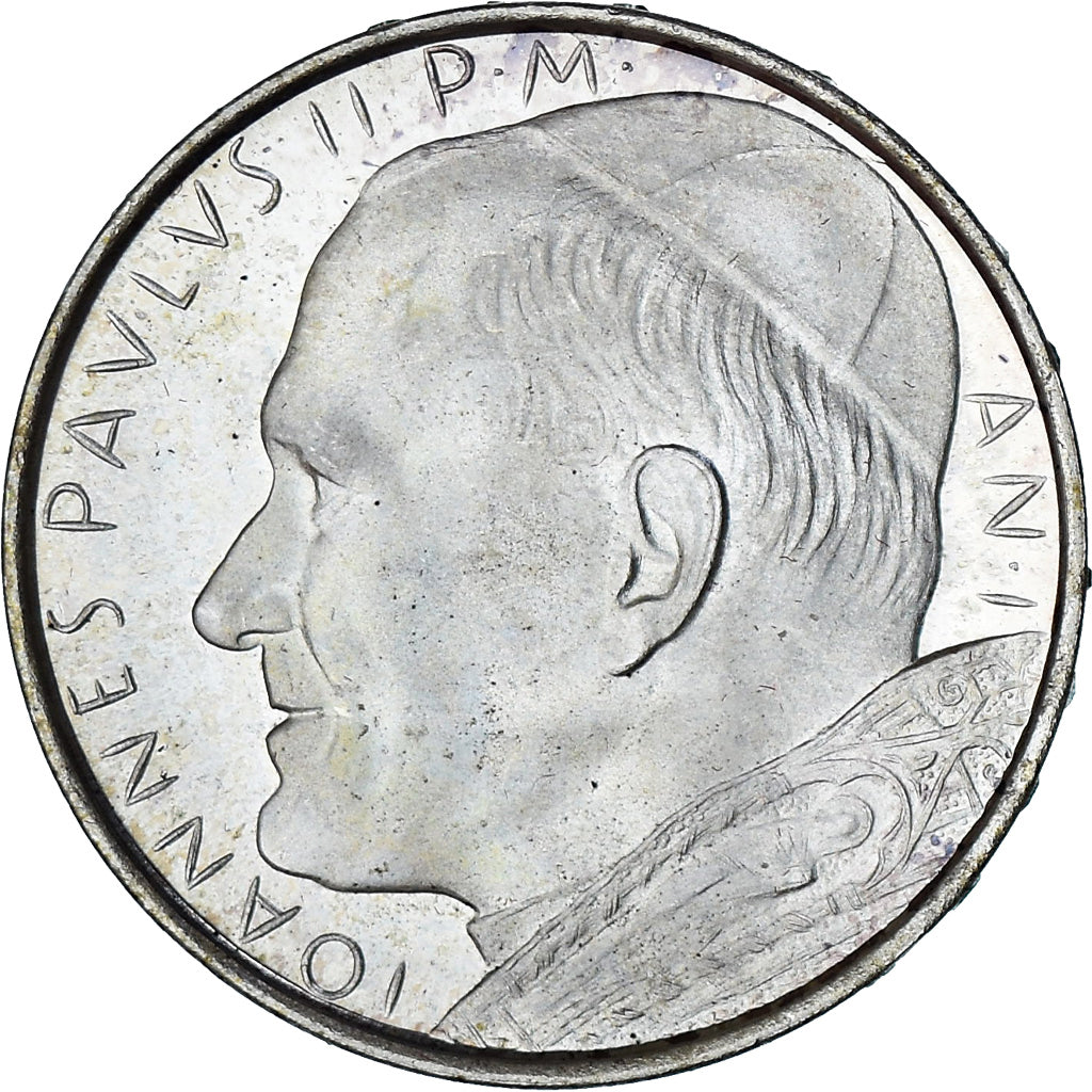 Vaticano, Jean-Paul II, 500 Lire, 1979 - Anno I, Roma, BE, SC+, Plata, KM:148