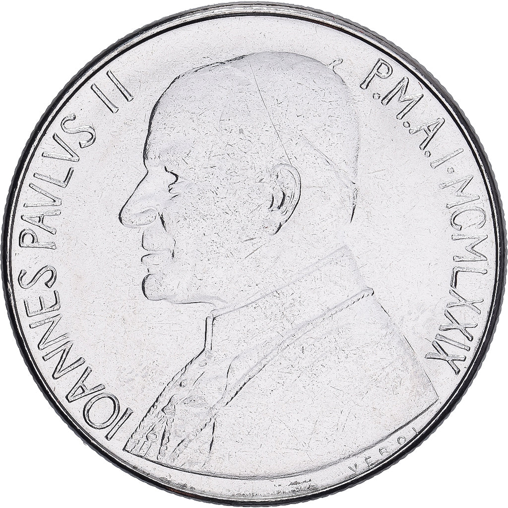 Vaticano, Jean-Paul II, 100 Lire, 1979 - Anno I, Roma, BU, SPL+, Acciaio