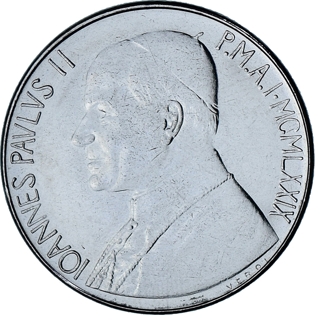 Vaticano, Jean-Paul II, 100 Lire, 1979 - Anno I, Roma, BU, SC+, Acero