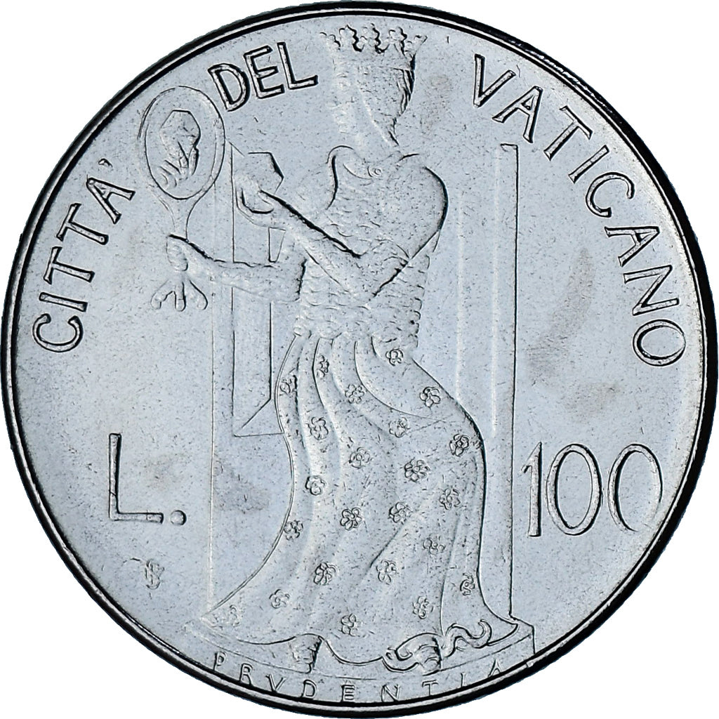 Vaticano, Jean-Paul II, 100 Lire, 1979 - Anno I, Roma, BU, SC+, Acero