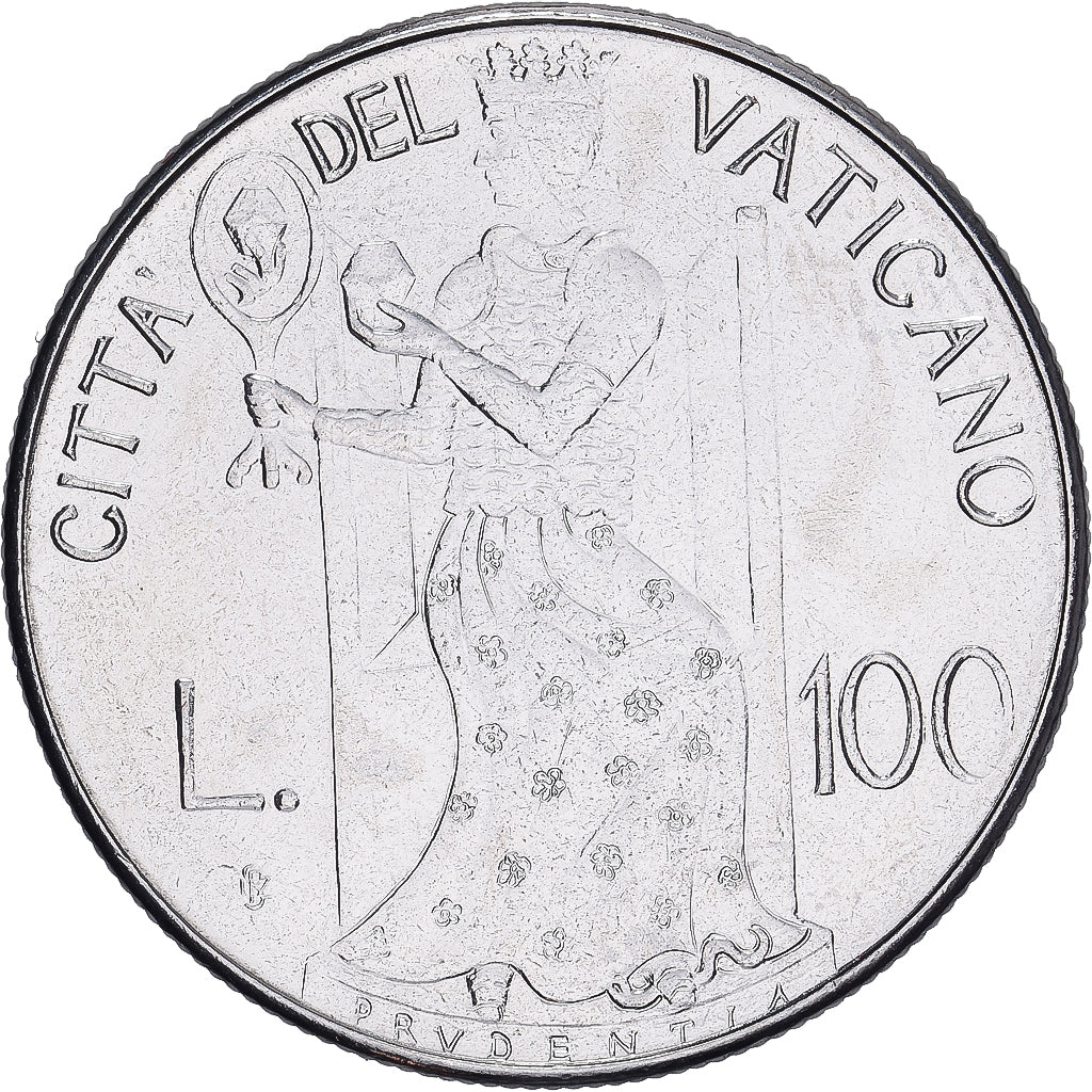 Vaticano, Jean-Paul II, 100 Lire, 1979 - Anno I, Roma, BU, SPL+, Acciaio