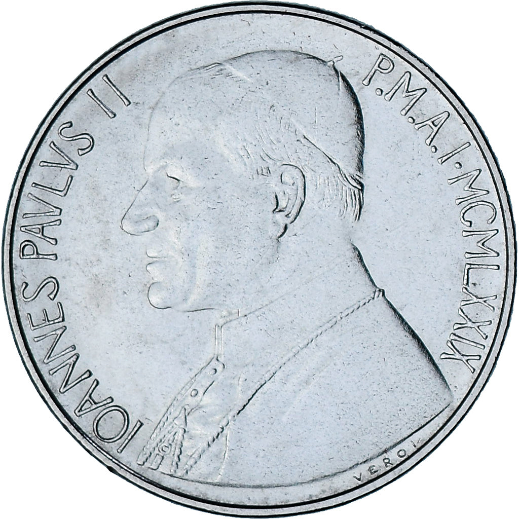 Vaticano, Jean-Paul II, 50 Lire, 1979 - Anno I, Roma, BU, SC+, Acmonital