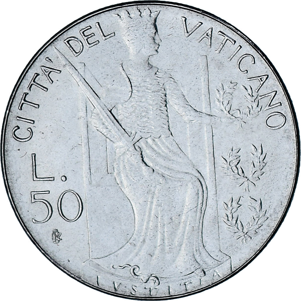 Vaticano, Jean-Paul II, 50 Lire, 1979 - Anno I, Roma, BU, SC+, Acmonital