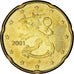 Finnland, 20 Euro Cent, 2001, Vantaa, UNZ, Nordic gold, KM:102