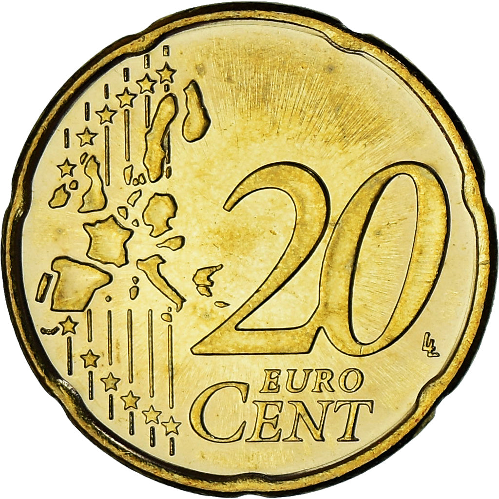 Finnland, 20 Euro Cent, 2001, Vantaa, UNZ, Nordic gold, KM:102