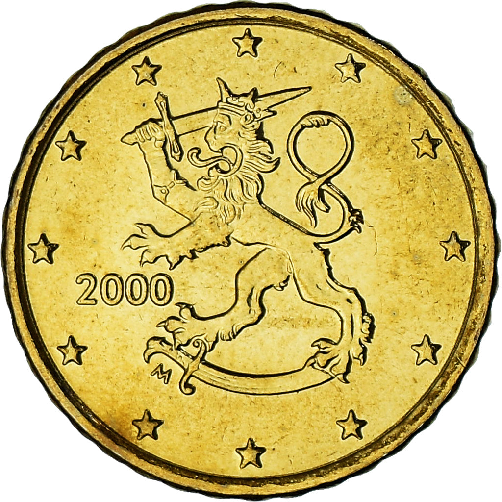 Finnland, 10 Euro Cent, 2000, Vantaa, UNZ, Nordic gold, KM:101