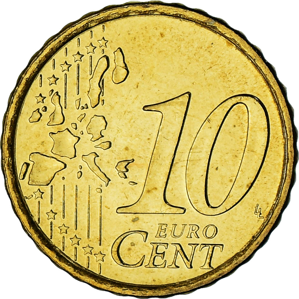Finnland, 10 Euro Cent, 2000, Vantaa, UNZ, Nordic gold, KM:101