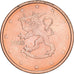 Finlandia, 2 Euro Cent, 2003, Vantaa, MS(63), Miedź platerowana stalą, KM:99