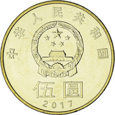 People's Republic of China, Calligraphy Series, Peace, 5 Yuan, 2017, MS(63)