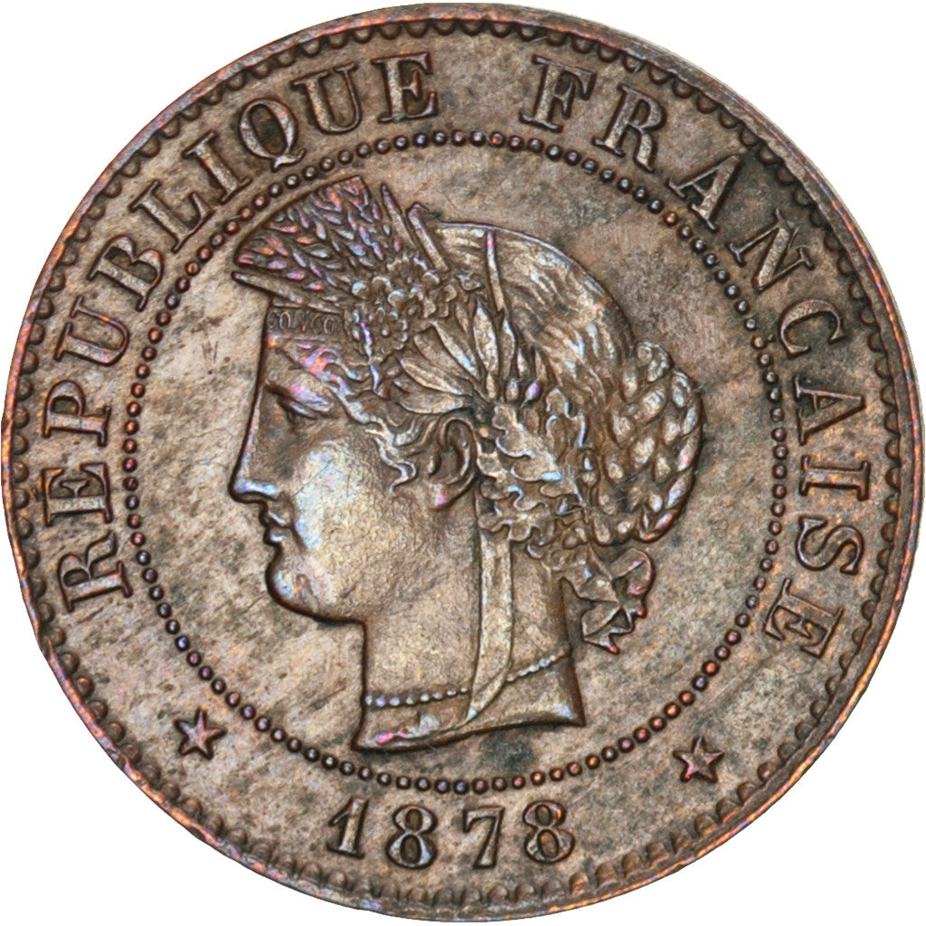 Coin, France, Cérès, Centime, 1878, Paris, AU(55-58), Bronze, KM:826.1