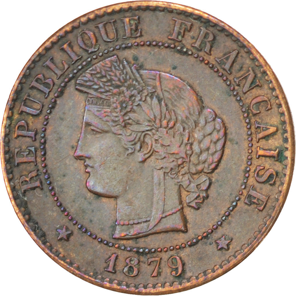 Coin, France, Cérès, Centime, 1879, Paris, AU(50-53), Bronze, KM:826.1