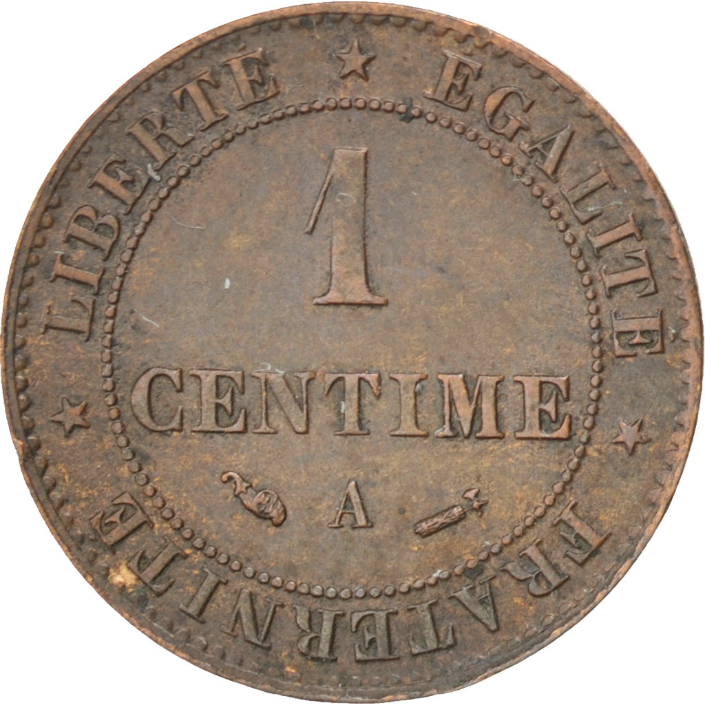 Coin, France, Cérès, Centime, 1884, Paris, AU(50-53), Bronze, KM:826.1