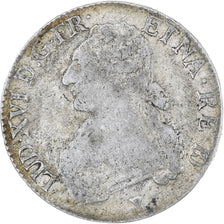 France, Louis XVI, Écu de Béarn aux branches d'olivier, 1777, Pau, TB, Argent