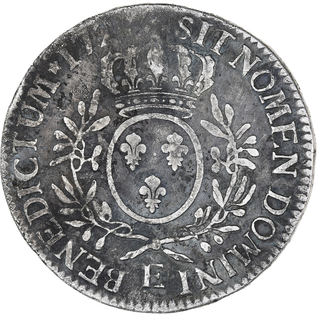 France, Louis XV, Ecu aux branches d'olivier, 1727, Tours, TB, Argent