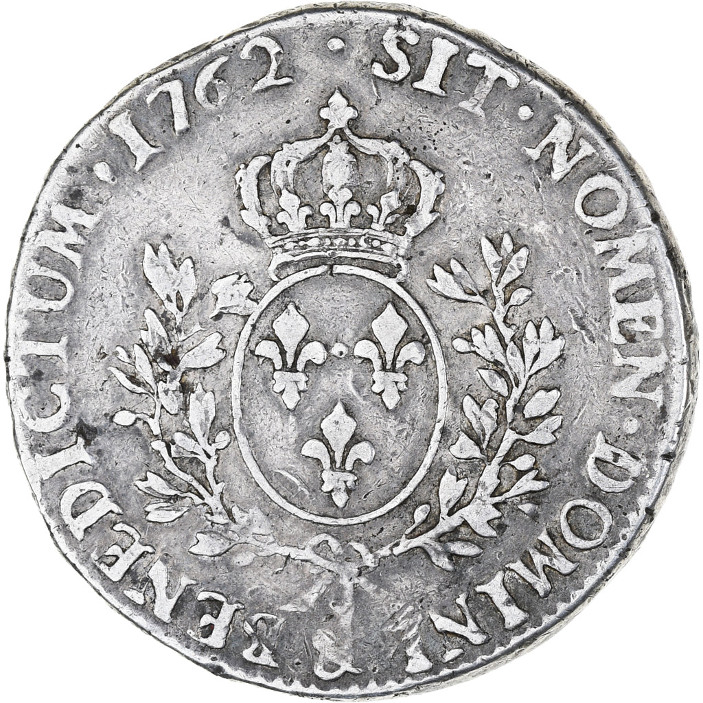 Frankrijk, Louis XV, Écu au bandeau, 1762, Aix-en-Provence, FR+, Zilver