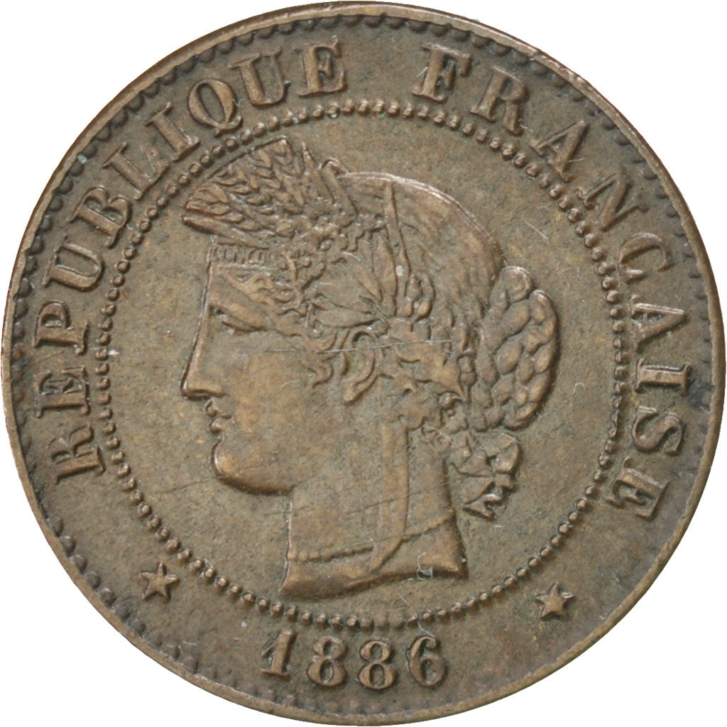 Monnaie, France, Cérès, Centime, 1886, Paris, TTB+, Bronze, KM:826.1