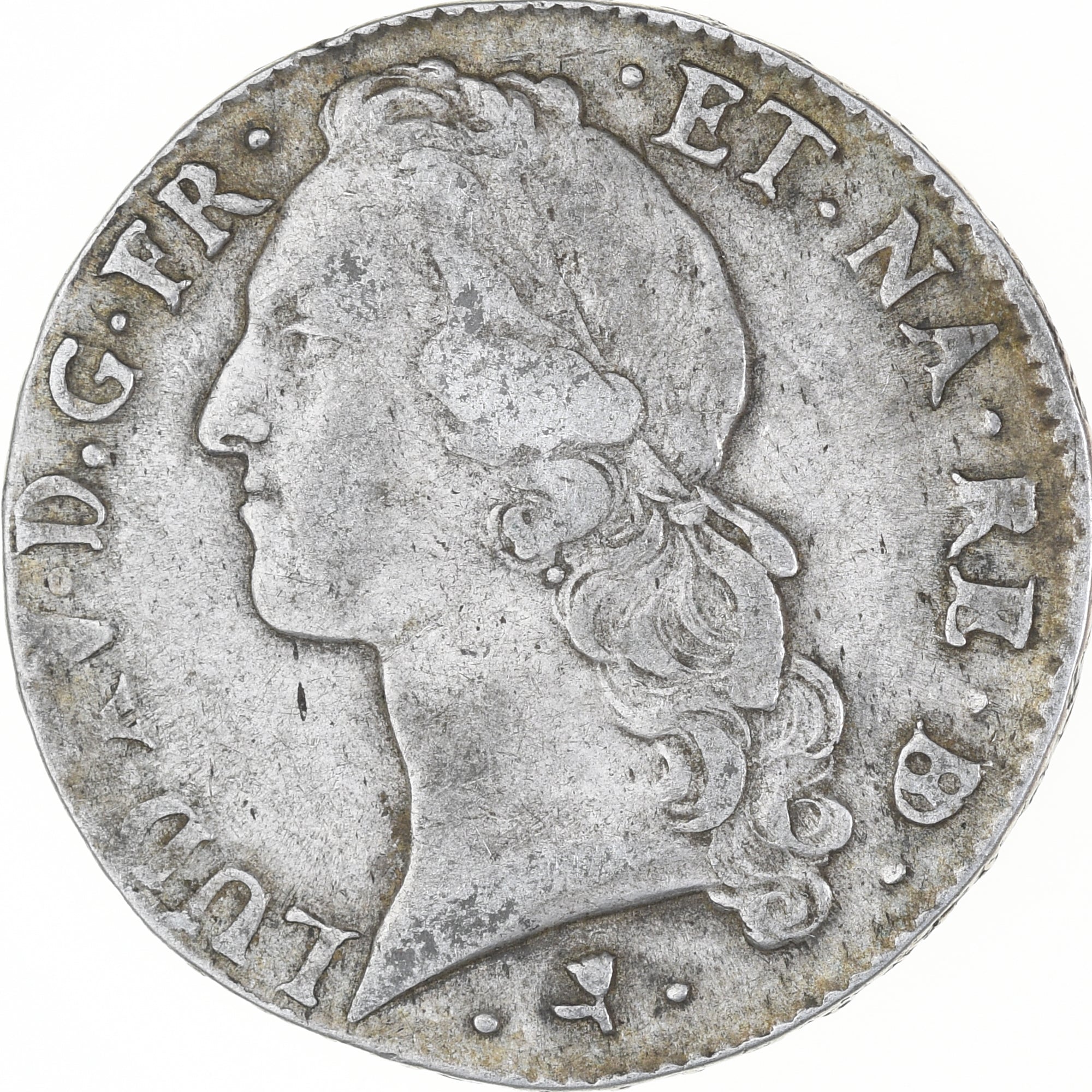 France, Louis XV, Écu de Béarn au bandeau, 1766, Pau, VF(30-35), Silver