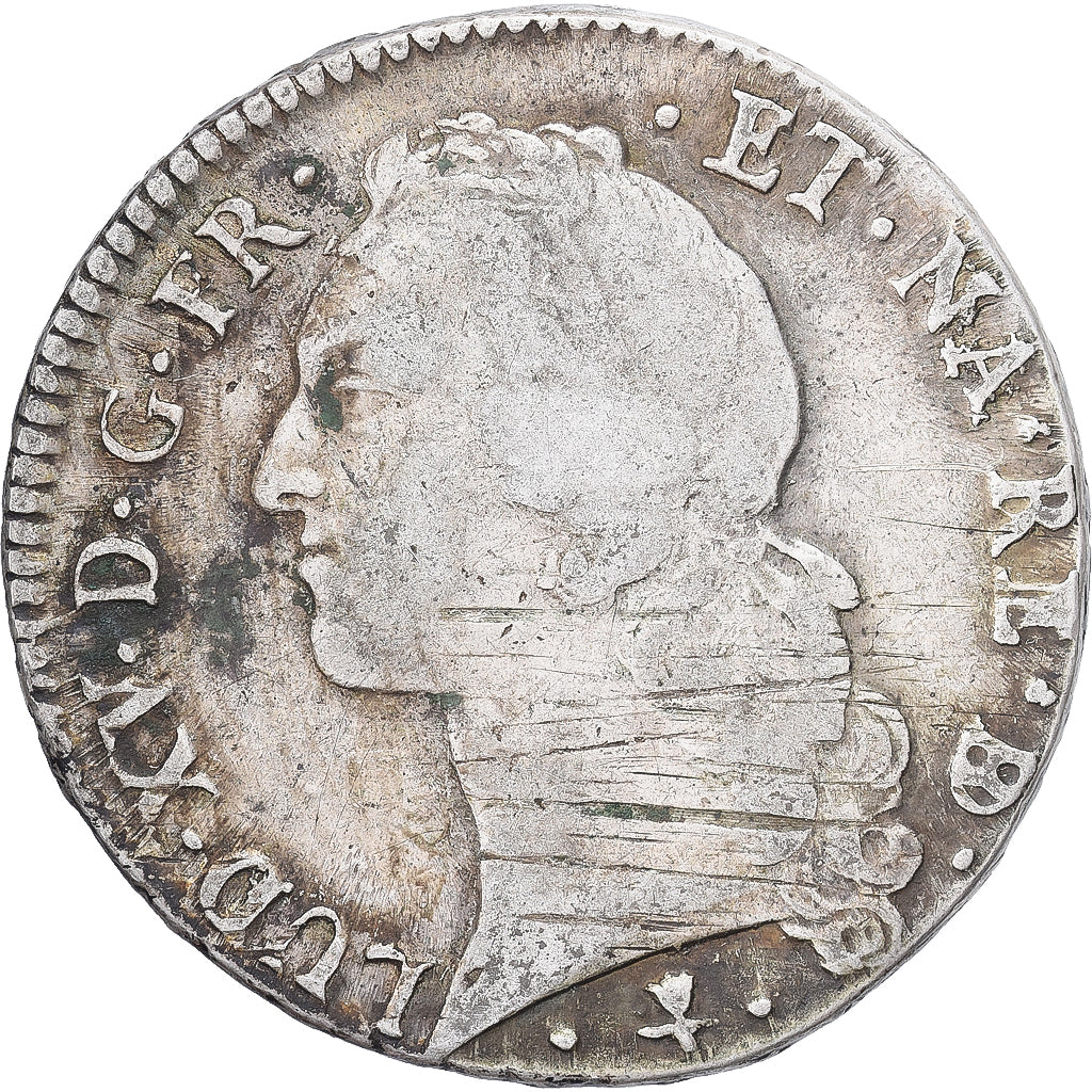 France, Louis XV, Écu de Béarn au bandeau, 1765, Pau, TB, Argent