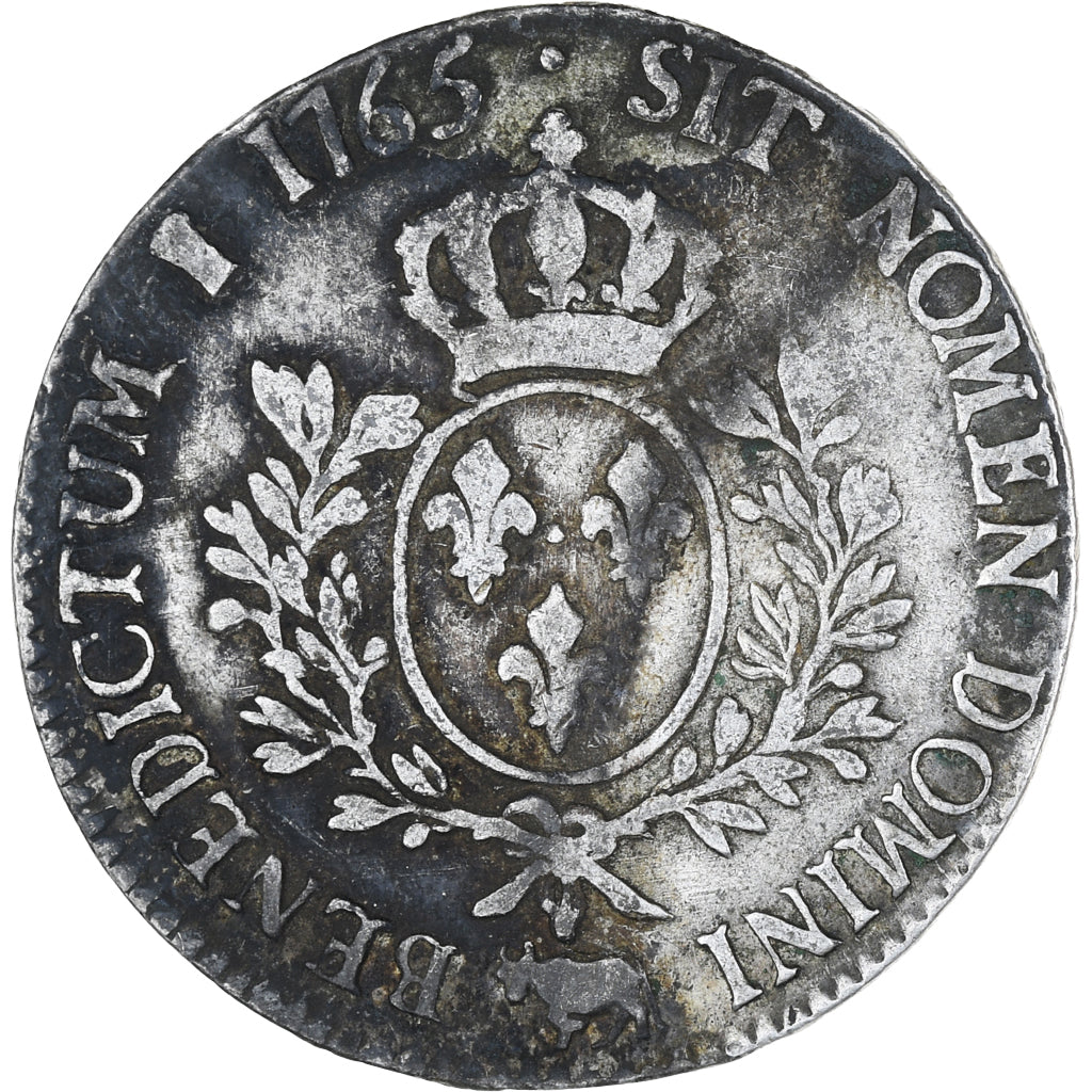 Frankrijk, Louis XV, Écu de Béarn au bandeau, 1765, Pau, FR, Zilver, KM:518