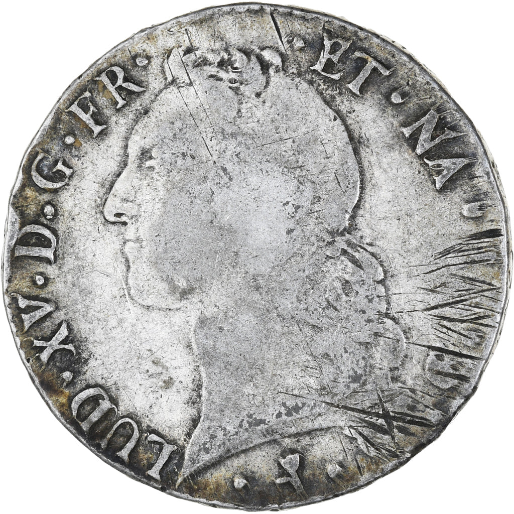 Frankrijk, Louis XV, Écu de Béarn au bandeau, 1764, Pau, ZG+, Zilver, KM:518