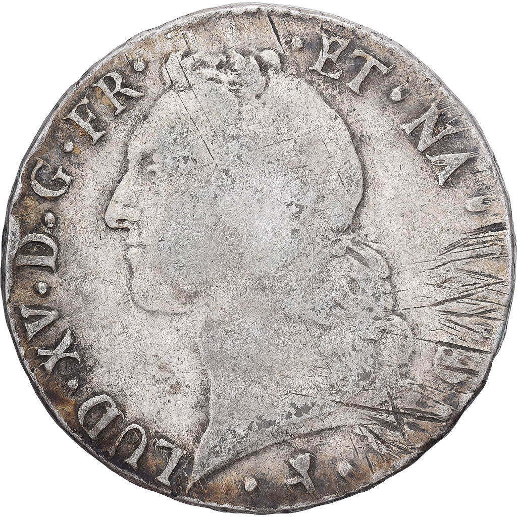 Frankreich, Louis XV, Écu de Béarn au bandeau, 1764, Pau, SGE+, Silber