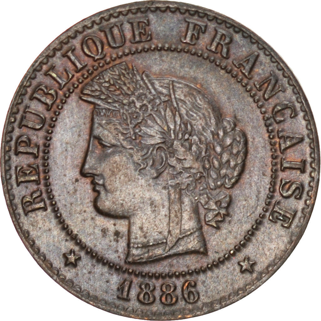 Coin, France, Cérès, Centime, 1886, Paris, AU(55-58), Bronze, KM:826.1