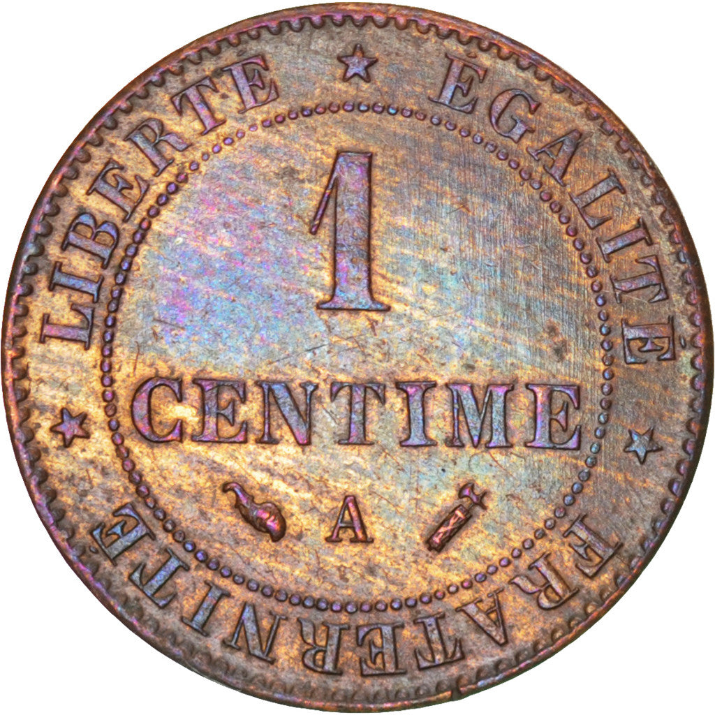 Coin, France, Cérès, Centime, 1887, Paris, AU(55-58), Bronze, KM:826.1
