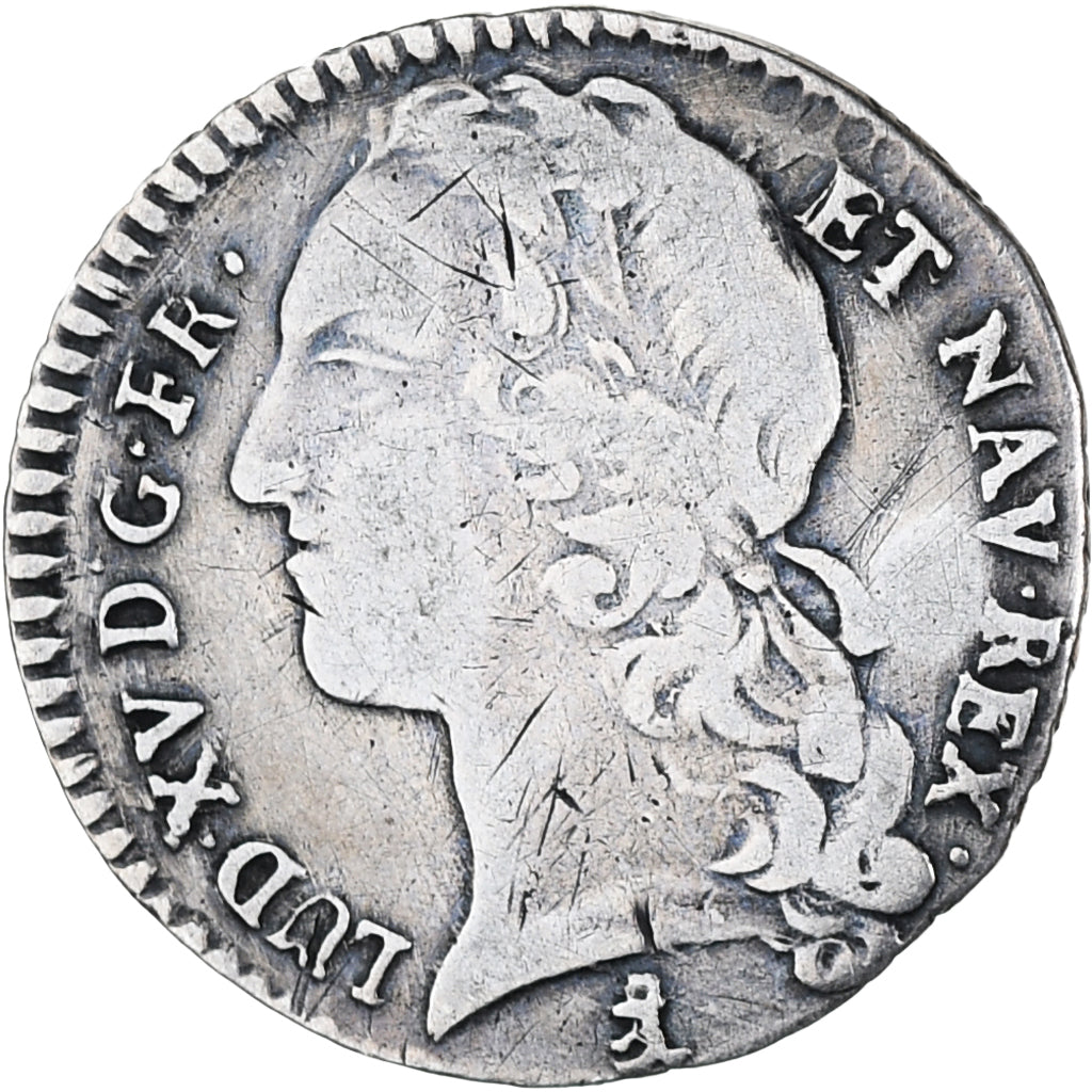 Frankrijk, Louis XV, 1/10 Écu au bandeau, 1746, Montpellier, FR+, Zilver