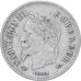France, Napoleon III, 20 Centimes, 1866, Bordeaux, TB+, Argent, Gadoury:417