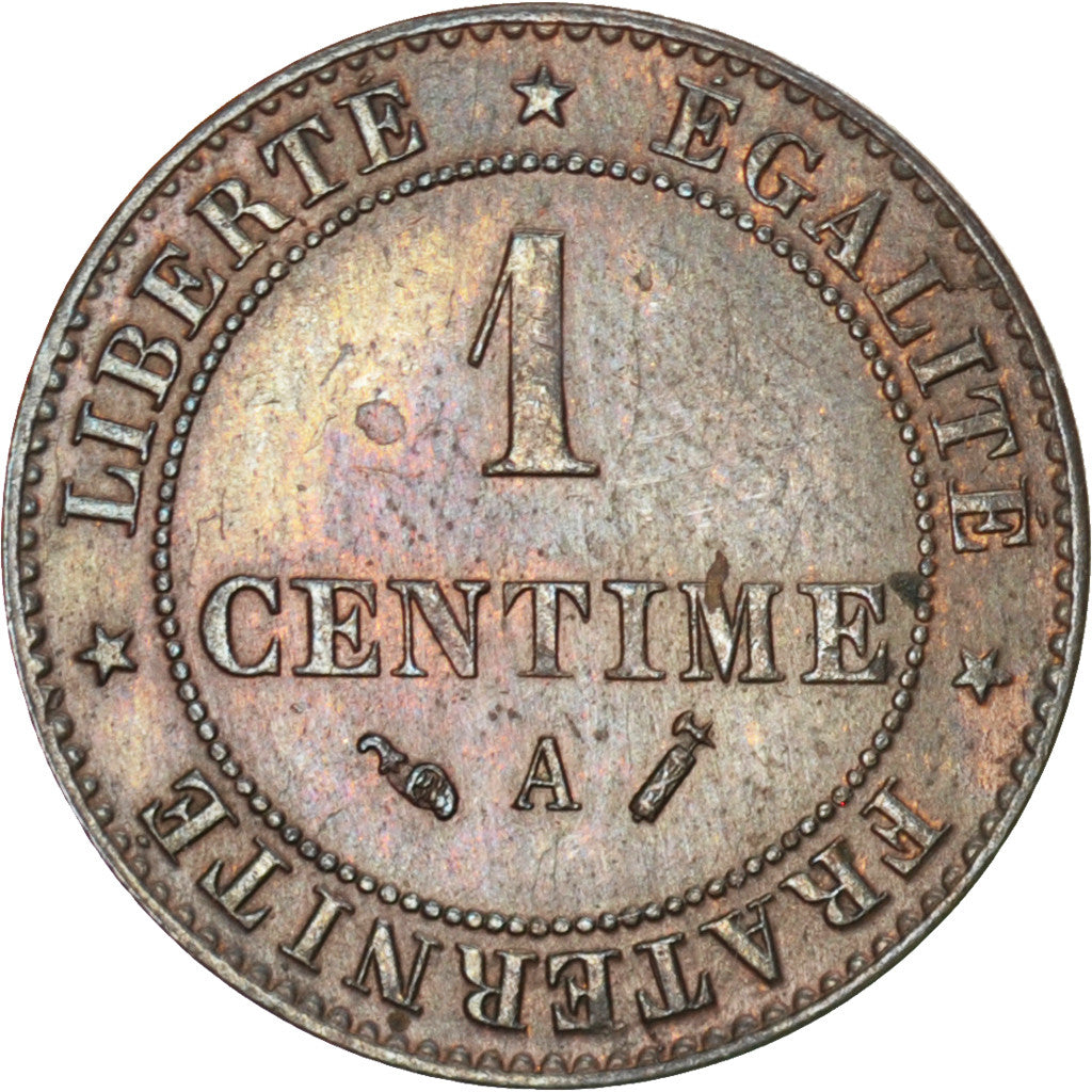 Coin, France, Cérès, Centime, 1889, Paris, AU(55-58), Bronze, KM:826.1