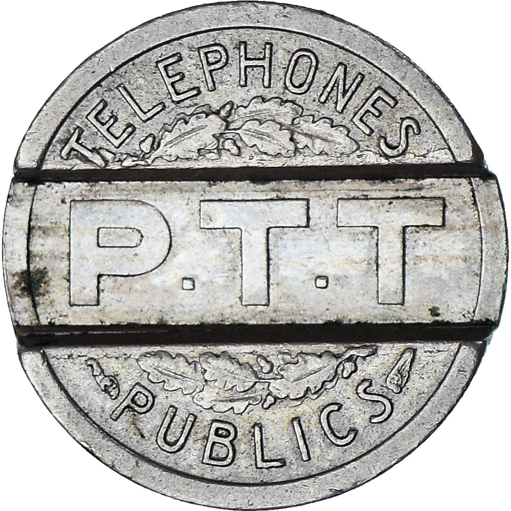 Francia, ficha, PTT Téléphone Public, Marianne, 1937, Bazor, SPL-, Rame-nichel