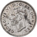 Grã-Bretanha, George VI, 6 Pence, 1944, London, EF(40-45), Prata, KM:852