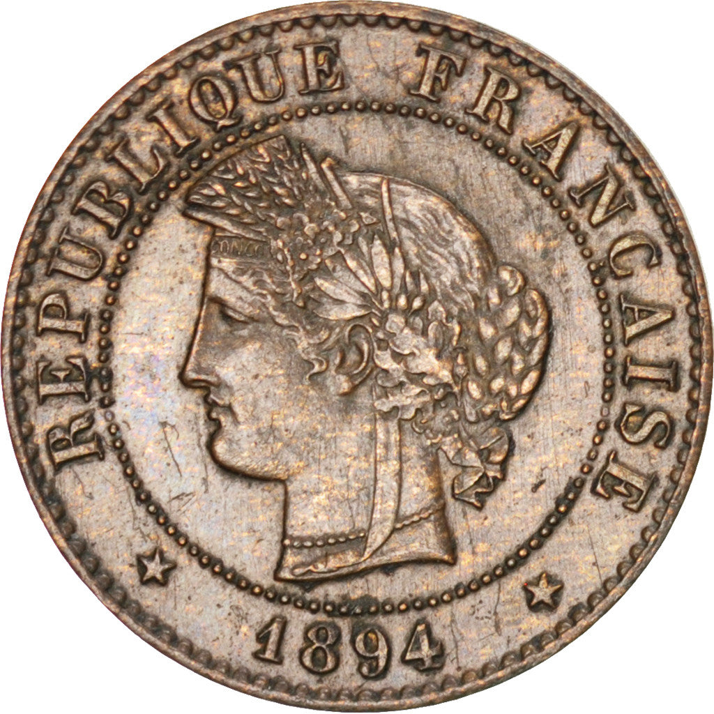 Coin, France, Cérès, Centime, 1894, Paris, AU(55-58), Bronze, KM:826.1