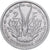 Frans West Afrika, 2 Francs, 1948, Paris, ZF+, Aluminium, KM:4