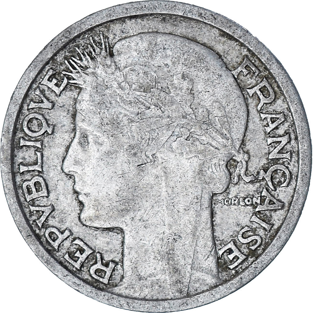 Francja, Morlon, Franc, 1948, Paris, VF(30-35), Aluminium, KM:885a