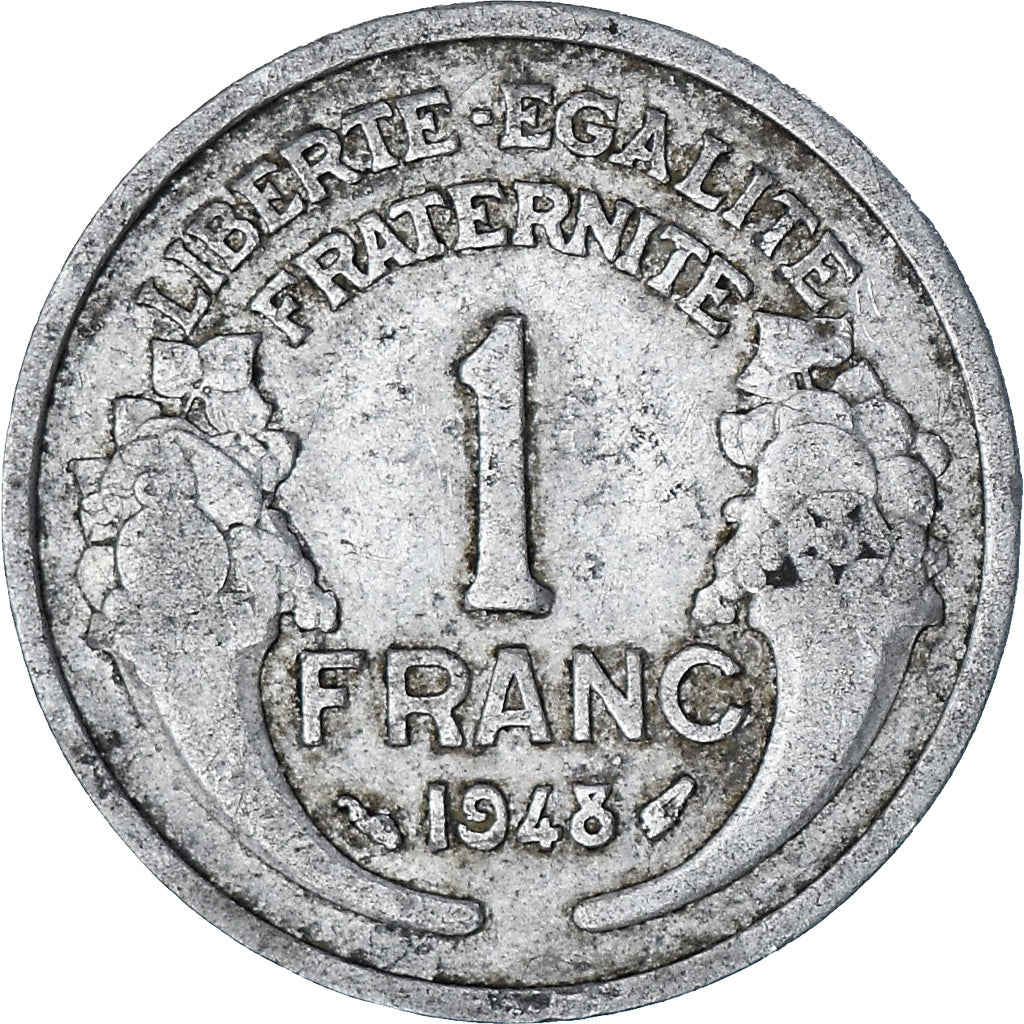 Francja, Morlon, Franc, 1948, Paris, VF(30-35), Aluminium, KM:885a