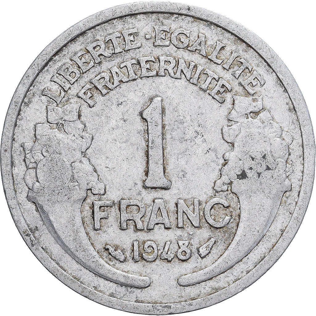 France, Morlon, Franc, 1948, Paris, TB+, Aluminium, KM:885a